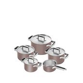 Zwilling Pure Pembe 5 Parça Çelik Tencere Seti