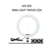 Zyga Tripod Için Led Selfie Işığı Ring Light 10 Inç Led Işıklı Halka Youtuber Tiktok
