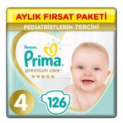 Prima Premium Care No:4 Maxi 126 Adet Bebek Bezi