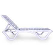 Akbrella 197x67 cm Plastik Kolsuz Mini Tekerlekli Toptan Plastik Şezlong