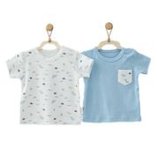 Andywawa AC9503 Mavi Caretta 2'li Bebek Tshirt