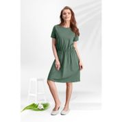 Arnetta Bambu Koyu Haki Gündelik Kadın Elbise