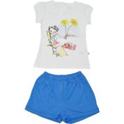 Aziz Bebe 2494 Beyaz-Saks 2'li Bebek Takımı