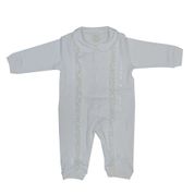 Aziz Bebe 6365 Ekru 3-6 Ay 62-68 cm Kız Bebek Tulum