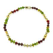 Babyjem Kehribar Yeşil Bebek Kolyesi