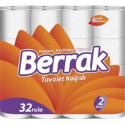 Berrak Çift Katlı 32'li Paket Tuvalet Kağıdı