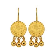 Bilezikhane Reşat Üç Toplu 6.00 Gram 22 Ayar Altın Küpe