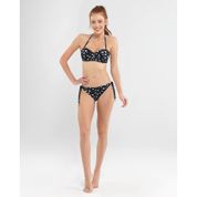 Blackspade 8586 Siyah Desenli Kadın Bikini Üst
