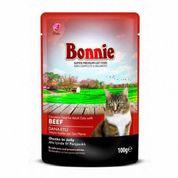 Bonnie Jelly Dana Etli 100 gr Kedi Konserve Pouch