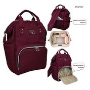 Bye Bye Paris Kırmızı Anne Bebek Bakım Sırt Çantası