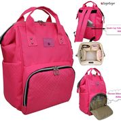 Bye Bye Paris Pembe Anne Bebek Bakım Sırt Çantası