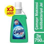 Calgon Ekstra Hijyen 3x750 ml Çamaşır Makinesi Antibakteriyel Jel