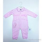 Caramell TK2213 Pembe 3-6 Ay Kız Bebek Tulum