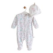 Caramell TK4761 Ekru 0-3 Ay Bebek Tulumu