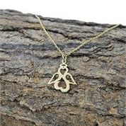 Chavin CS87T Melek-Sonsuzluk-Kalp Kadın Altın Kolye