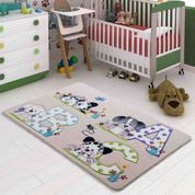 Confetti Abc Bej 133x190 cm  Bebek Odası Halısı