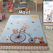 Confetti Sunny Day Oymalı Beyaz 100x150 cm Çocuk Halısı 