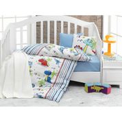 Cotton Box  Dino Mavi Bebek Nevresim Takımı