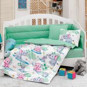 Cotton Box Uçan Elephant Mint Bebek Uyku Seti 