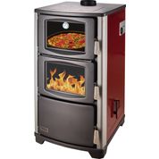 Daiwa DK-25 Kuzineli Şömineli Katı Yakıtlı Kalorifer Sobası - Pompa-Genleşme Tankı-Mekanik Termostatlı