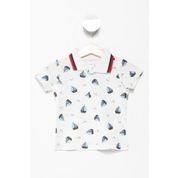 Defacto I9228A2.18SM.WT43 Erkek Bebek Desenli Polo T-shirt 