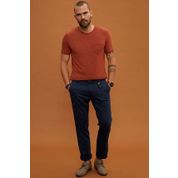 Defacto K3992AZ.19SM.IN75 Çivit Mavisi Keten Erkek Pantolon