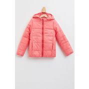 DeFacto M8553A6.19AU.PN419 Pembe Kapüşonlu Fermuarlı Kız Çocuk Mont