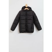 DeFacto M8553A6.19AU.RD26 Siyah Kapüşonlu Fermuarlı Kız Çocuk Mont