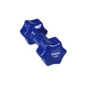 Delta Vinyl Kaplı 3 Kg - Mavi Deluxe Demir Dambıl