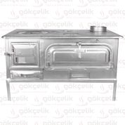 Demiray Yaldız Boyalı Sac Kuzine Soba