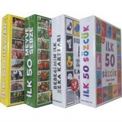 Diytoy İlk 50 Sözcük Meyveler Hayvanlar ve Bebeğimin Zeka Kartları 4'lü Eğitim Seti