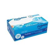 Dolphin Mavi Pudrasız Nitril Medium 100'lü Muayene Eldiveni 