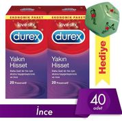 Durex Yakın Hisset 40'lı Prezervatif