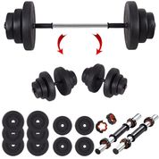 Ecgspor 45 kg Vinyl Halter Dambıl Seti Fitness Seti Ağırlık Seti