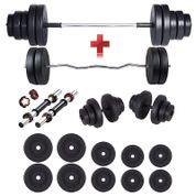 Ecgspor 68 kg Halter Seti ve Dambıl Seti Ağırlık Seti Fitness Seti Z Bar