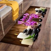 Else 70x300 cm Mumlu Spa Taşlı 3D 3 Boyutlu Yatak Odası Halısı 3'lü Seti