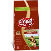 Enjoy Kuzu Etli ve Pirinçli 15 kg Yetişkin Köpek Maması 