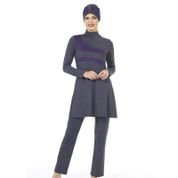 Estiva 1852 Likralı Mikro Boneli Eşarplı Tesettür Mayo