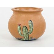 Euro Flora Kaktüs Desenli Seramik Saksı 18x14.5cm 