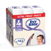 Evy Baby No:4 Maxi 162 Adet Bebek Bezi