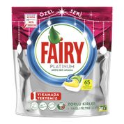 Fairy Platinum Limon Kokulu 65 Yıkama Bulaşık Makinesi Tableti