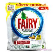 Fairy Platinum Limon Kokulu 72 Yıkama Bulaşık Makinesi Tableti