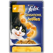Felix Sensations Tavuklu ve Havuçlu 100 gr Kedi Maması Pouch