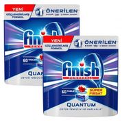 Finish Quantum 2x60 Yıkama Çoklu Paket Bulaşık Makinesi Tableti