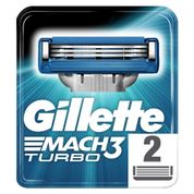 Gillette Mach3 Turbo 2'li Yedek Tıraş Bıçağı