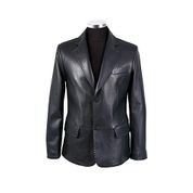 Gön D4501 Antik Lacivert Deri Erkek Ceket 