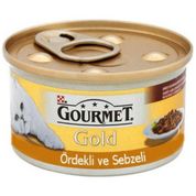 Gourmet Gold Ördekli ve Sebzeli 24x85 gr Kedi Konserve