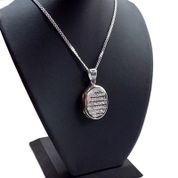 Gümüş Ayetel Kürsi Kolye