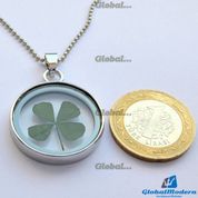 Gümüş Dört Yapraklı Yonca Kolye