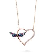 Gümüş Kanatlı Melek Bayan Kolye